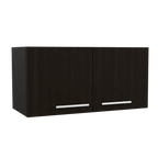 Mueble Sobre Campana Manchester, Wengue, con dos puertas batientes y entrepaños para colocar objetos - vista 5