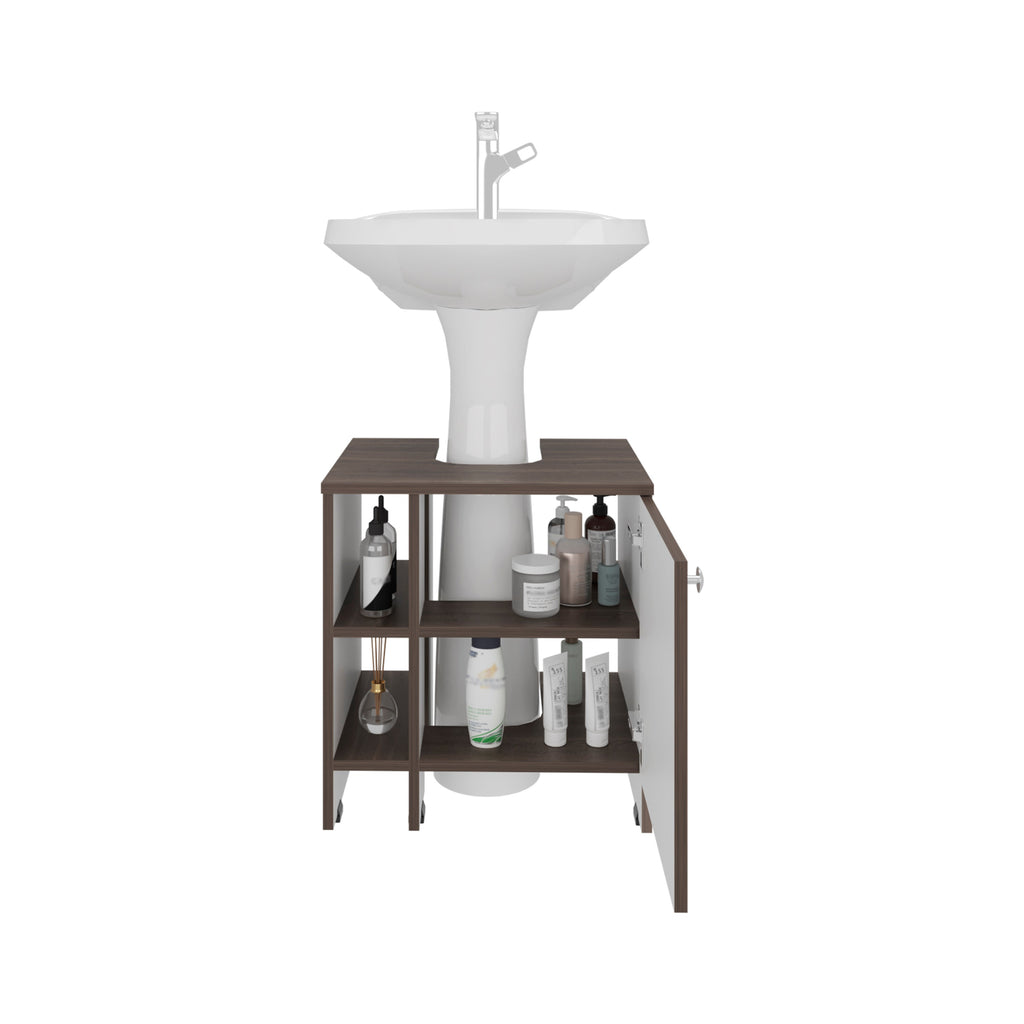 Mueble Basic Para Baño Una Puerta, Color Milan Y Blanco - vista 4