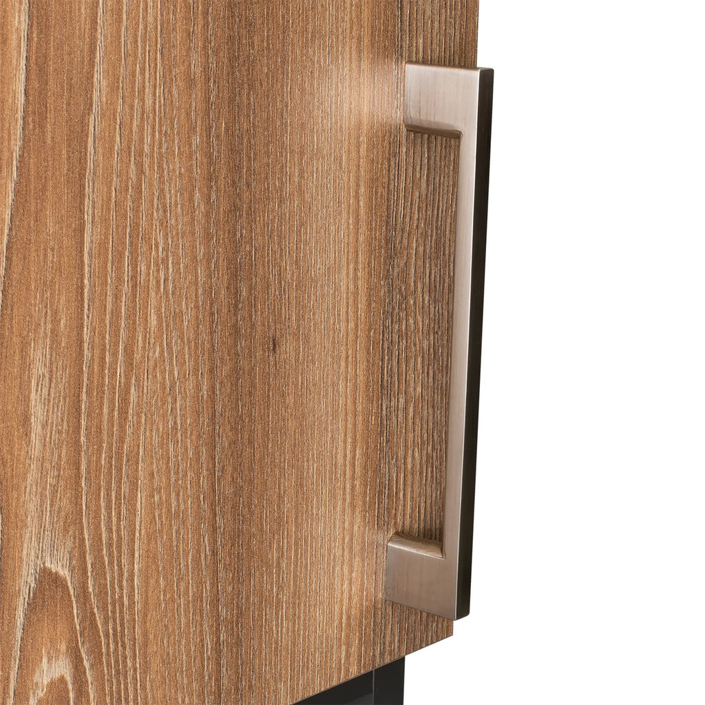 Mueble Auxiliar Muro Baño Madrid 1 Puerta - Miel / Plomo