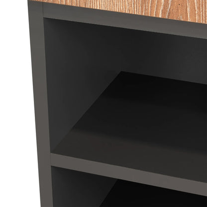 Mueble Auxiliar Muro Baño Madrid 1 Puerta - Miel / Plomo