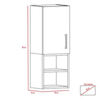 Mueble Auxiliar Muro Baño Madrid 1 Puerta - Miel / Plomo