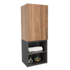 Mueble Auxiliar Muro Baño Madrid 1 Puerta - Miel / Plomo