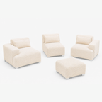 MONS Cala Sofá Modular 3 Cuerpos + Pouf