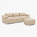 MONS Cala Sofá Modular 3 Cuerpos + Pouf