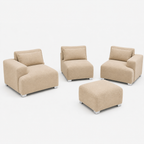 MONS Cala Sofá Modular 3 Cuerpos + Pouf