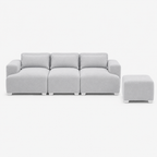 MONS Cala Sofá Modular 3 Cuerpos + Pouf