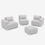 MONS Cala Sofá Modular 3 Cuerpos + Pouf