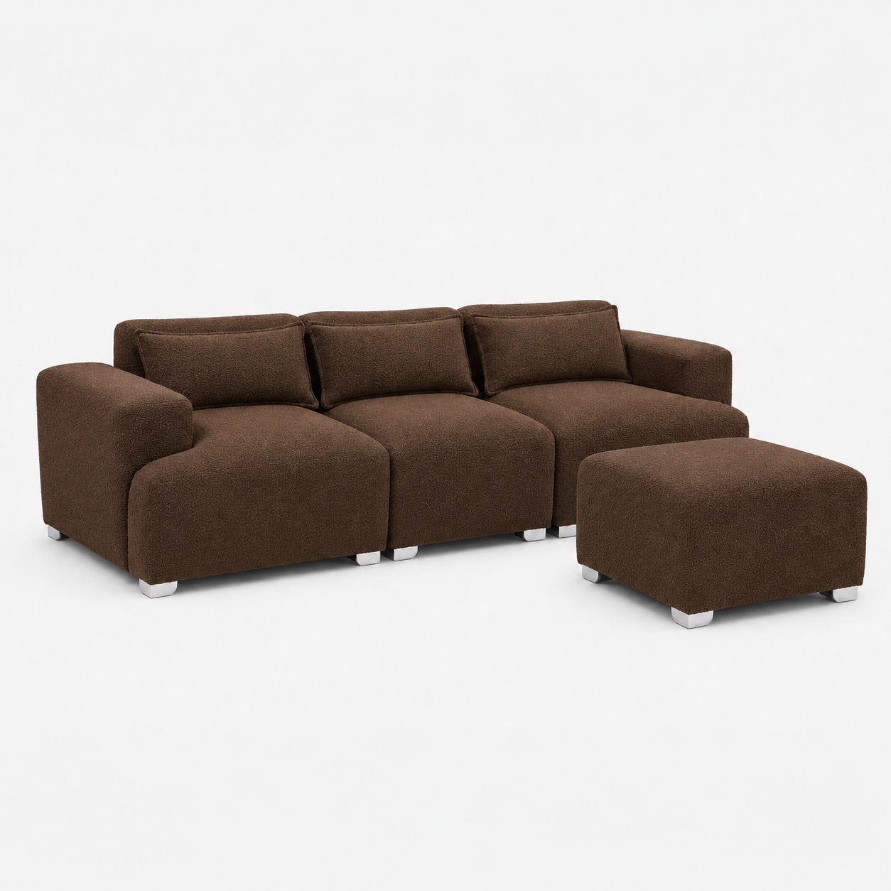 MONS Cala Sofá Modular 3 Cuerpos + Pouf