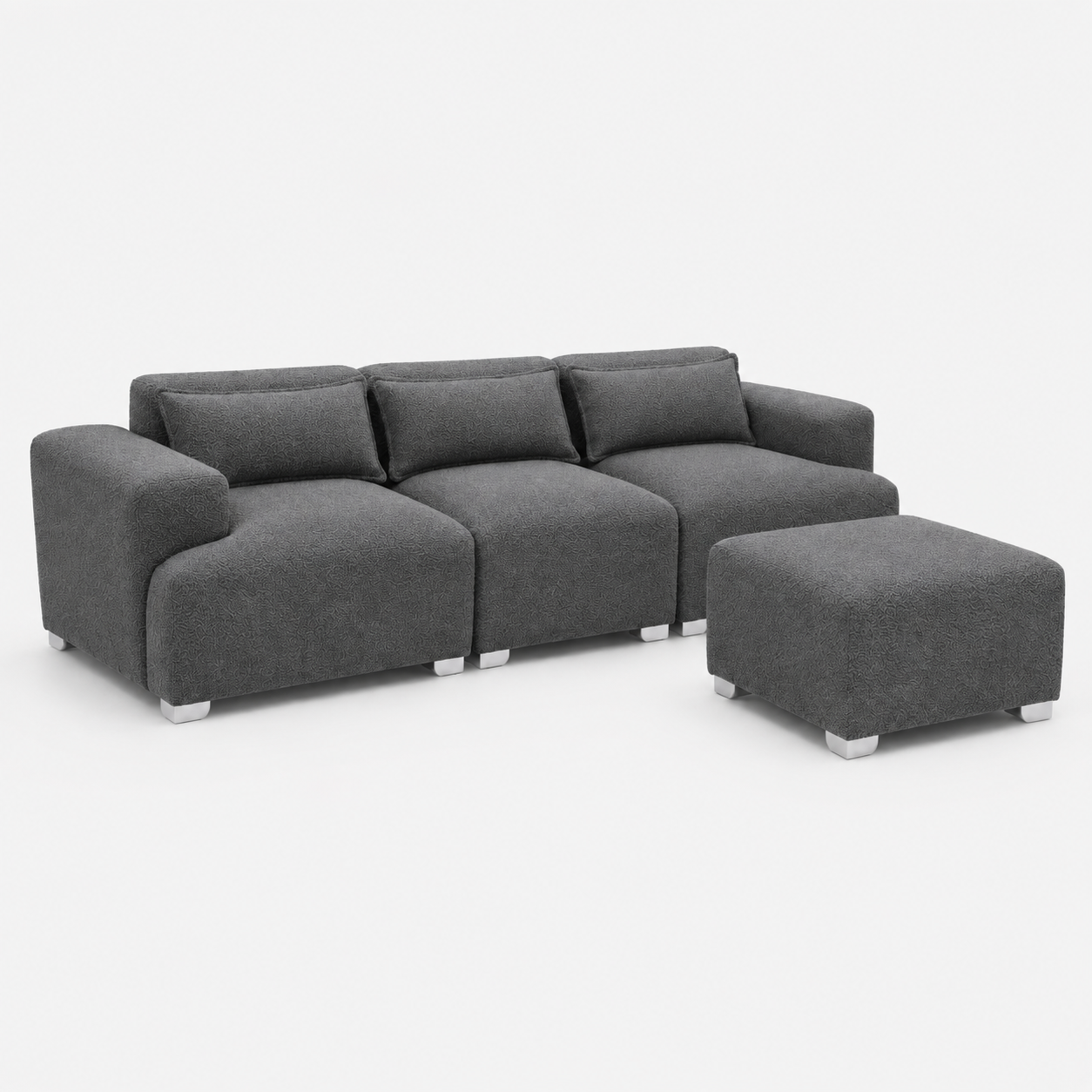 MONS Cala Sofá Modular 3 Cuerpos + Pouf