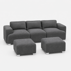 MONS Cala Sofá Modular 3 Cuerpos + 2 Pouf