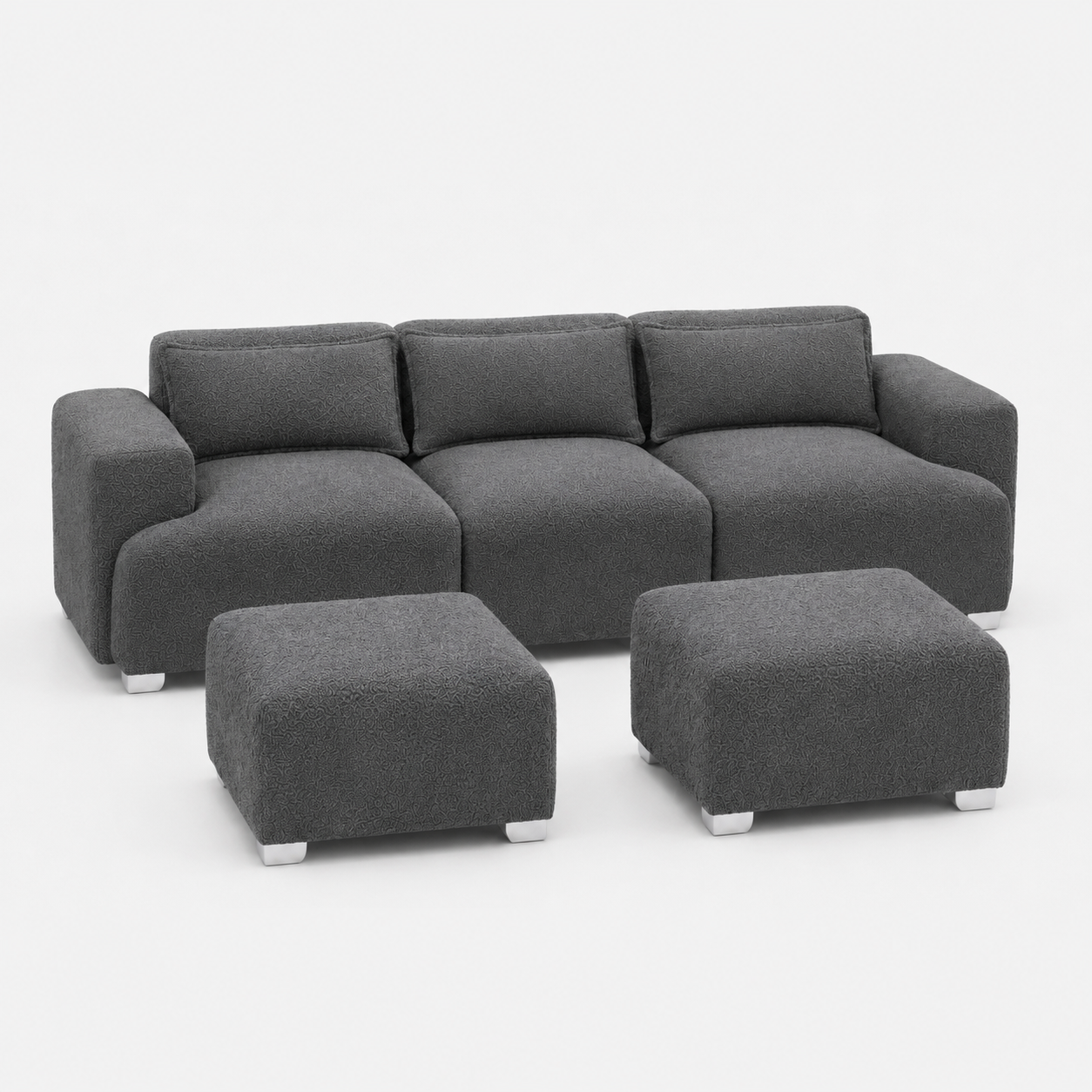 MONS Cala Sofá Modular 3 Cuerpos + 2 Pouf