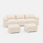 MONS Cala Sofá Modular 3 Cuerpos + 2 Pouf