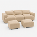 MONS Cala Sofá Modular 3 Cuerpos + 2 Pouf