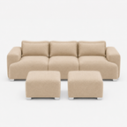MONS Cala Sofá Modular 3 Cuerpos + 2 Pouf