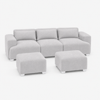 MONS Cala Sofá Modular 3 Cuerpos + 2 Pouf