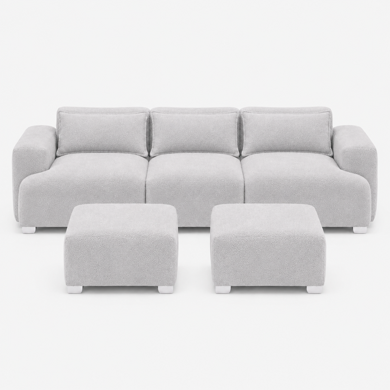 MONS Cala Sofá Modular 3 Cuerpos + 2 Pouf