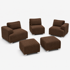 MONS Cala Sofá Modular 3 Cuerpos + 2 Pouf