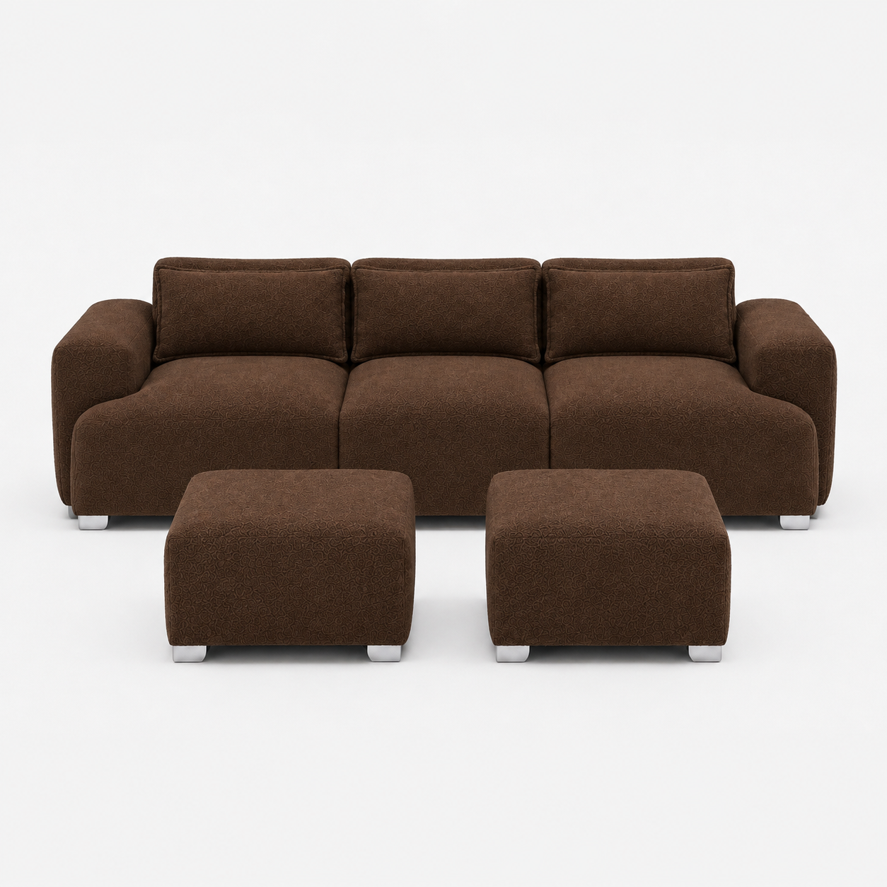 MONS Cala Sofá Modular 3 Cuerpos + 2 Pouf