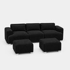MONS Cala Sofá Modular 3 Cuerpos + 2 Pouf