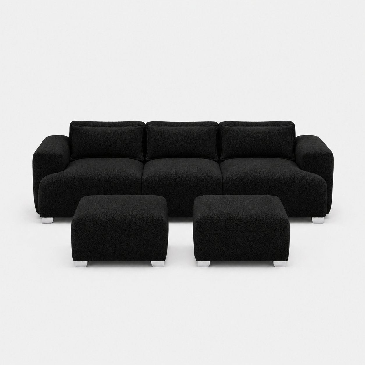 MONS Cala Sofá Modular 3 Cuerpos + 2 Pouf