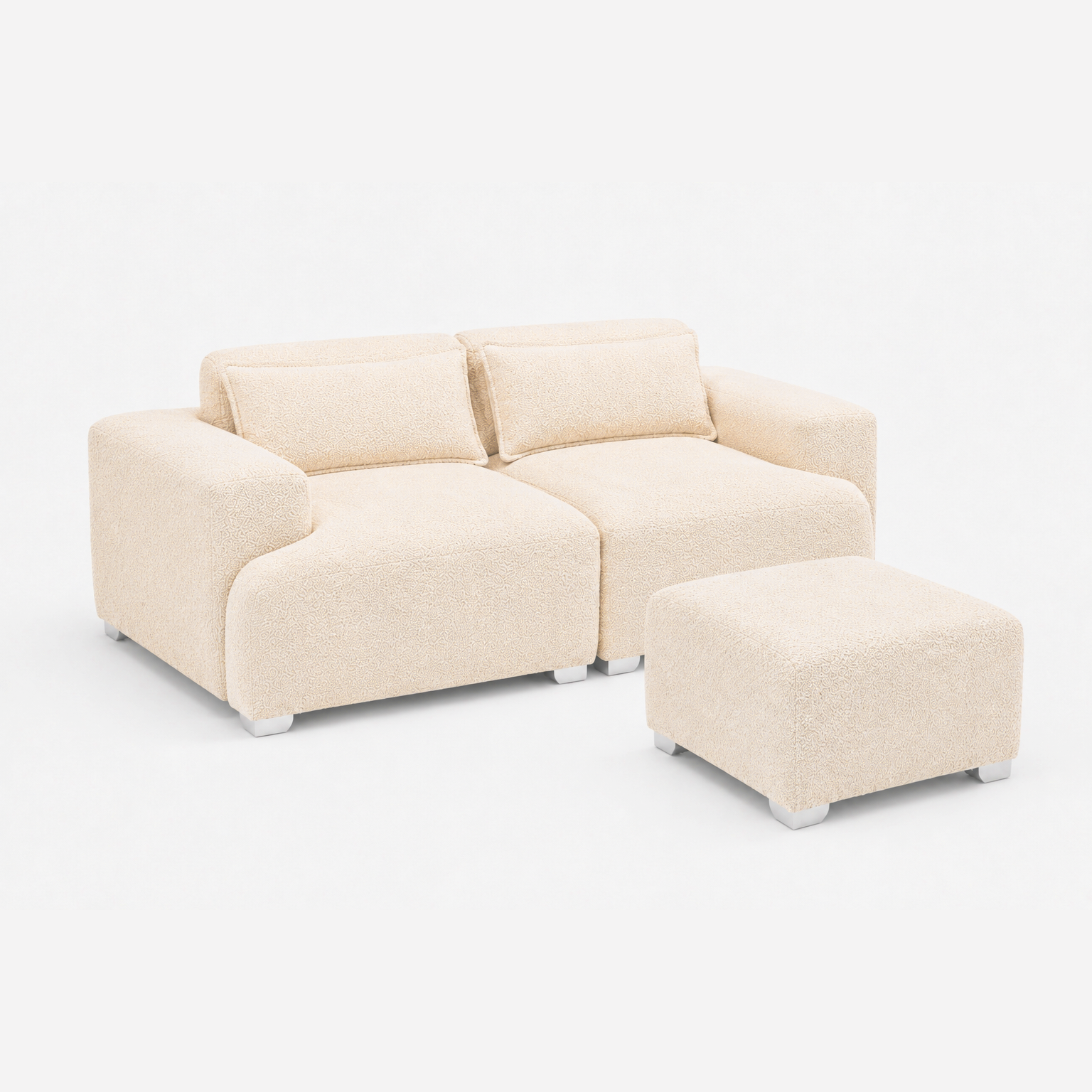 MONS Cala Sofá Modular 2 Cuerpos + Pouf