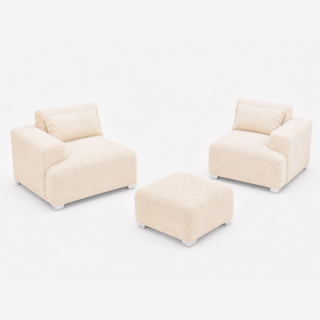 MONS Cala Sofá Modular 2 Cuerpos + Pouf