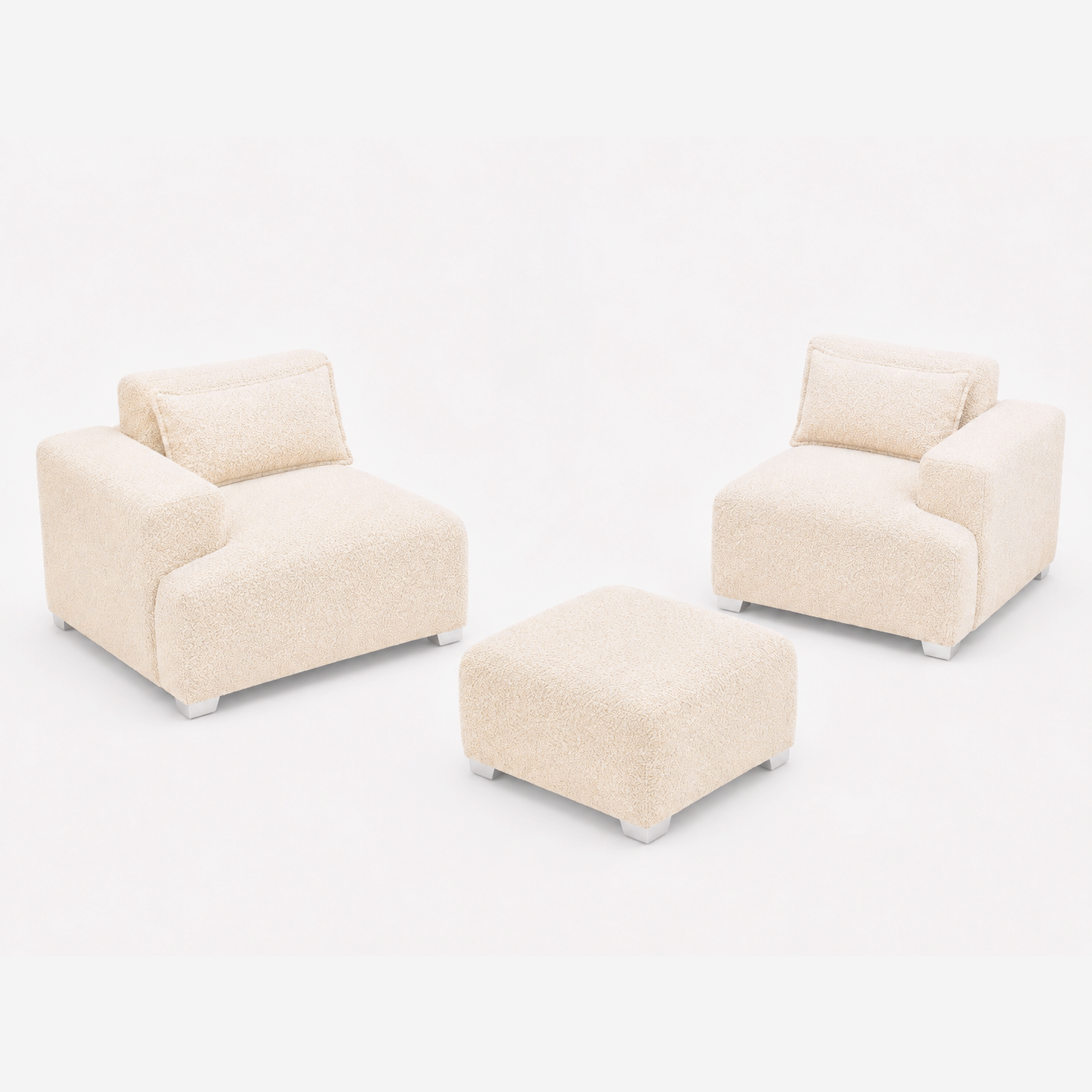MONS Cala Sofá Modular 2 Cuerpos + Pouf
