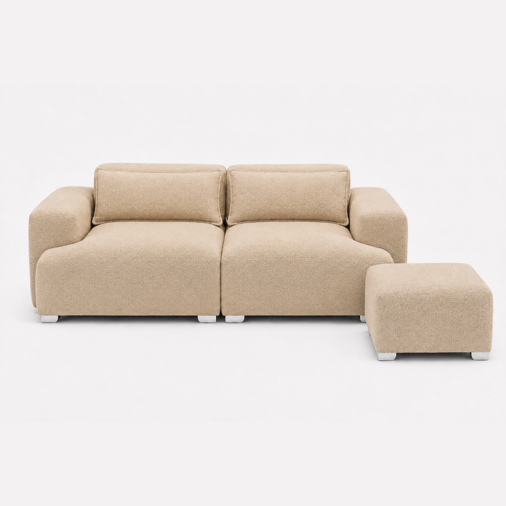 MONS Cala Sofá Modular 2 Cuerpos + Pouf