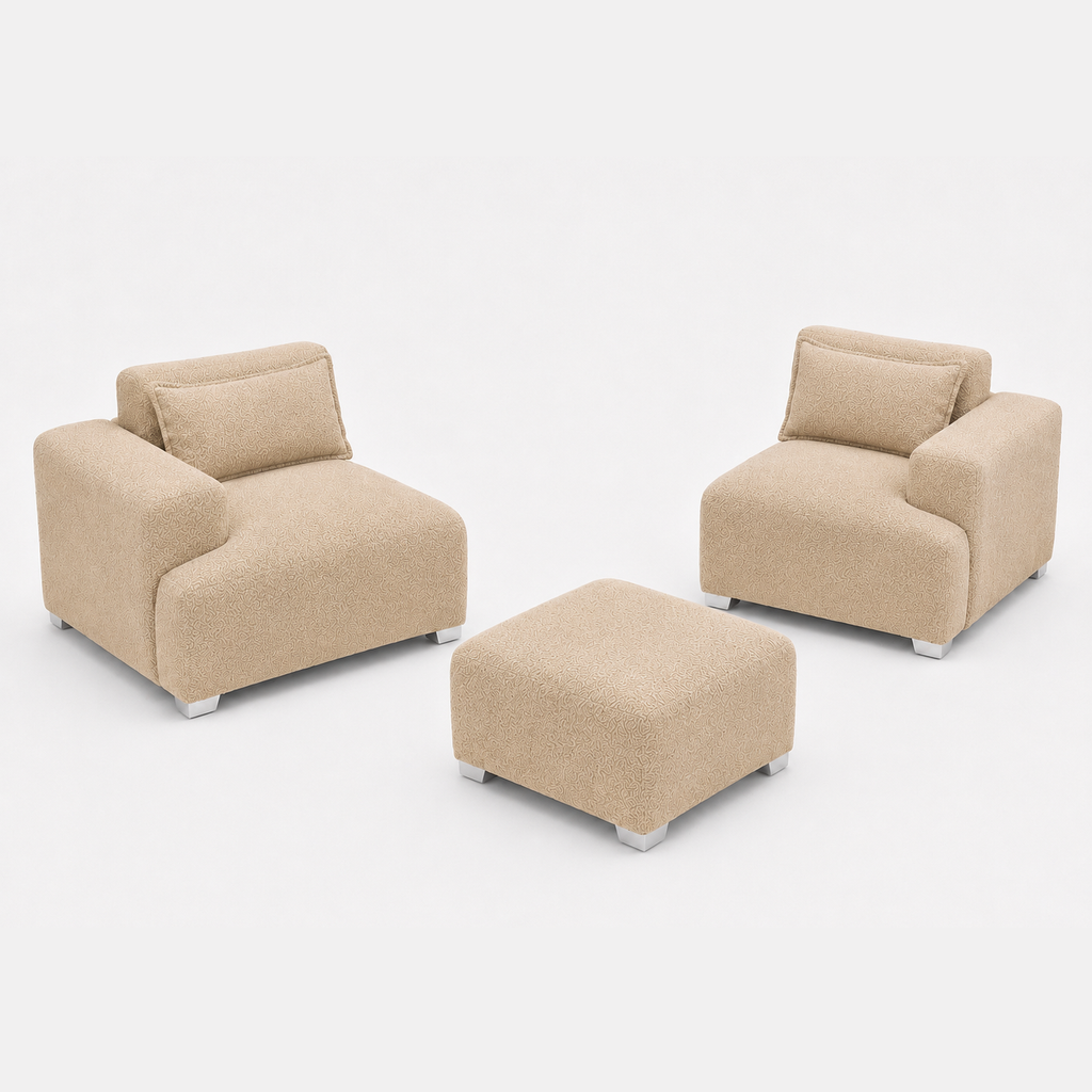 MONS Cala Sofá Modular 2 Cuerpos + Pouf