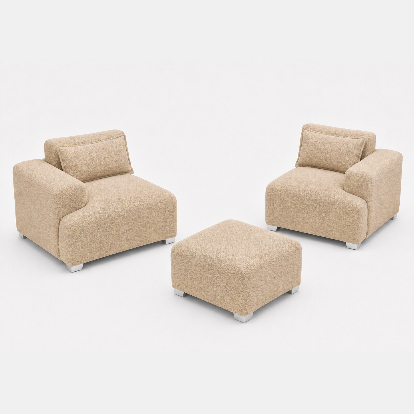 MONS Cala Sofá Modular 2 Cuerpos + Pouf