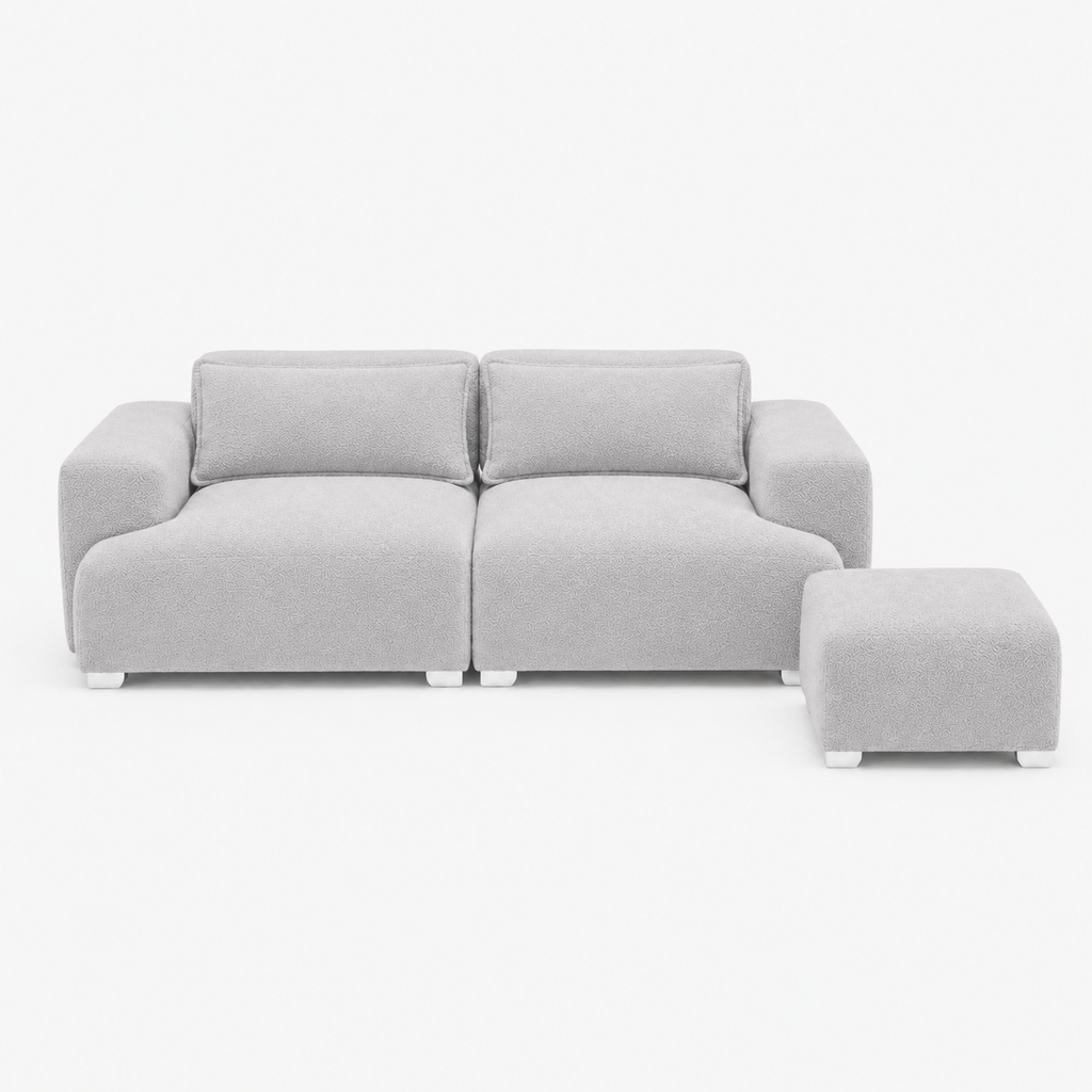 MONS Cala Sofá Modular 2 Cuerpos + Pouf