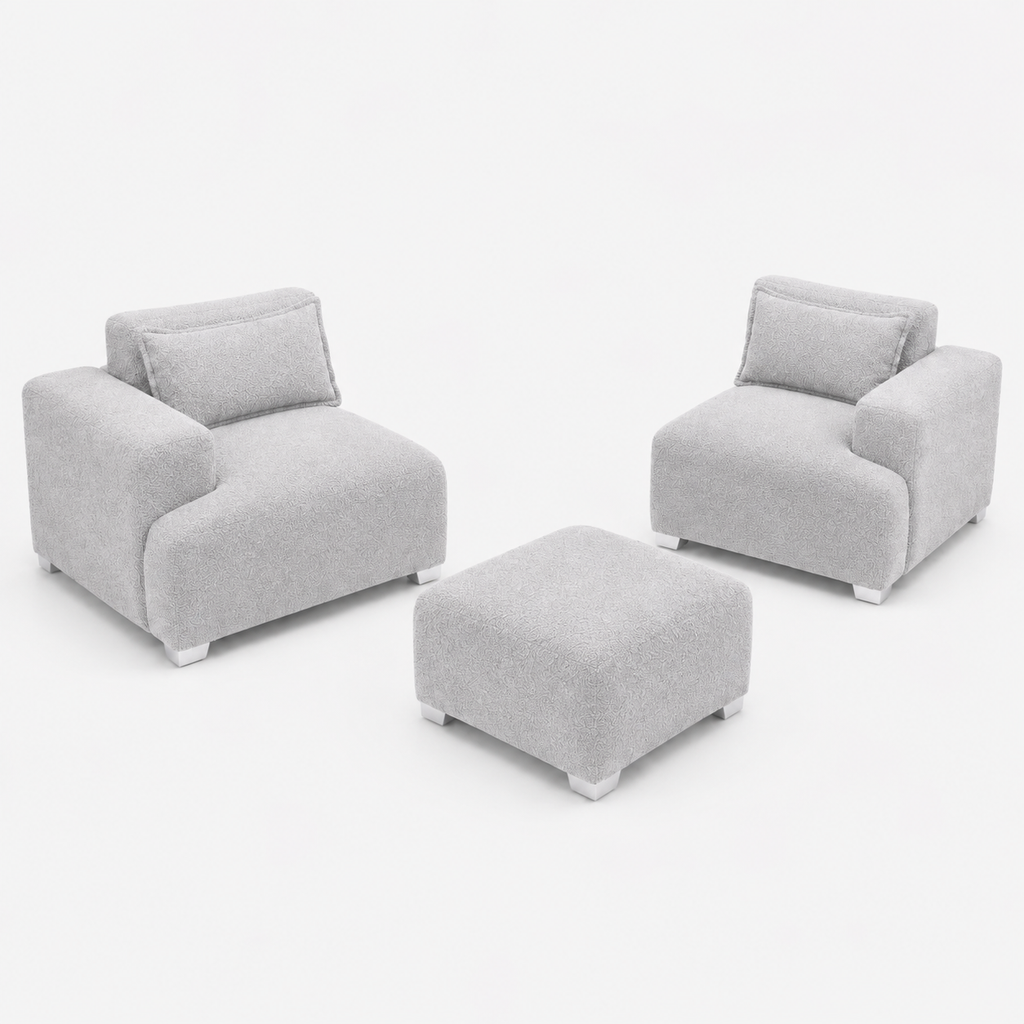MONS Cala Sofá Modular 2 Cuerpos + Pouf