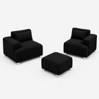 MONS Cala Sofá Modular 2 Cuerpos + Pouf