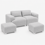 MONS Cala Sofá Modular 2 Cuerpos + 2 Pouf