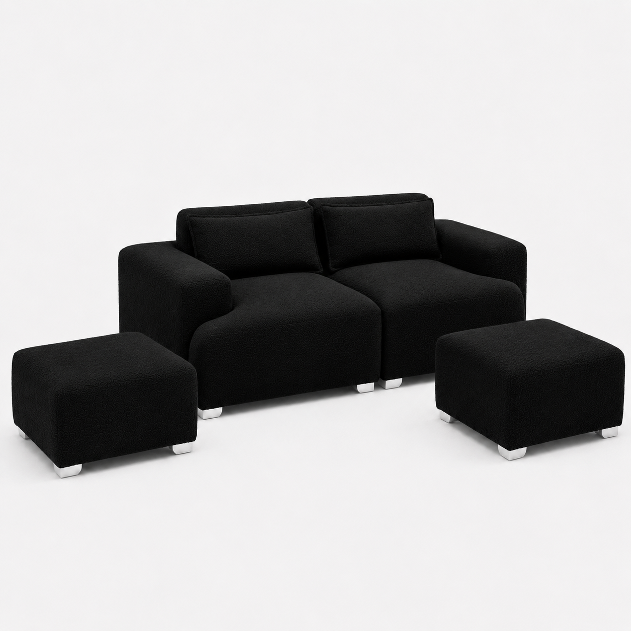 MONS Cala Sofá Modular 2 Cuerpos + 2 Pouf