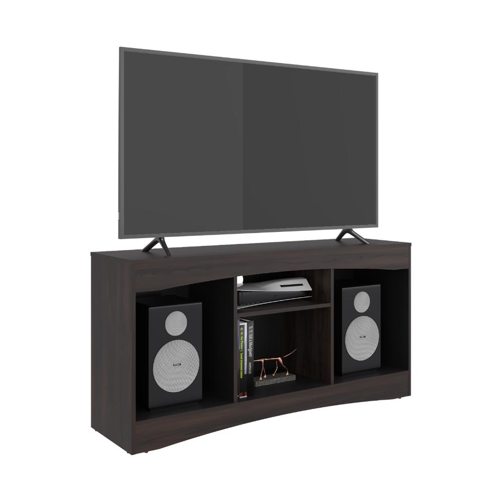 Rack Tv Fiorenzi, Nogal y Wengue, con espacio para TV de 55" - vista 3
