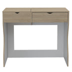 Mueble de Tocador Perla, Rovere y Blanco, con dos cajones organizadores de amplio espacio - vista 3