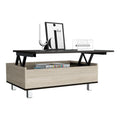 Mesa Funcional 5G,2, Rovere y Wengue, cajón interior y patas de madera - vista 1