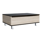 Mesa Funcional 5G,2, Rovere y Wengue, cajón interior y patas de madera - vista 3