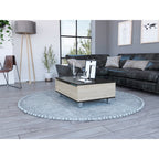 Mesa Funcional 5G,2, Rovere y Wengue, cajón interior y patas de madera - vista 4