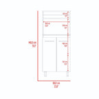 Mueble Microondas Sedona, Blanco Mqz y Fresno Europeo - vista 8