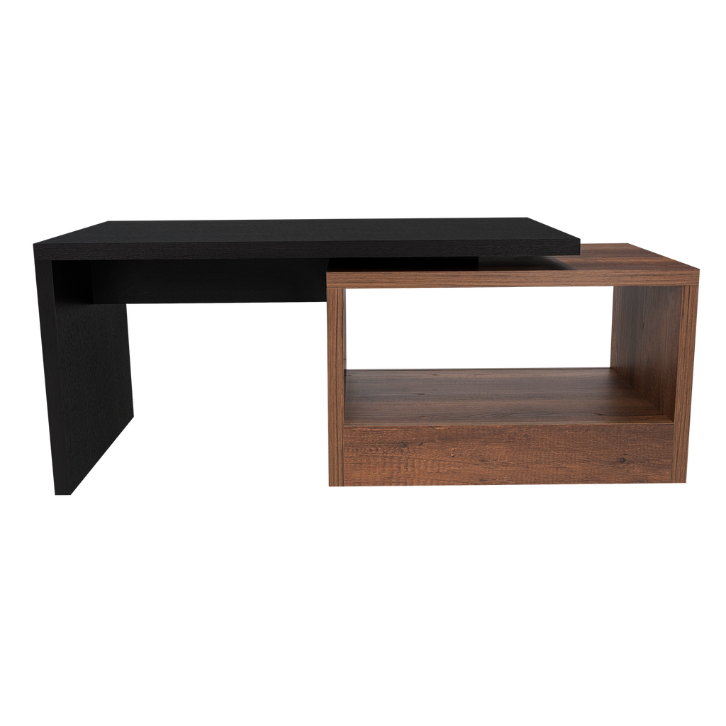 Mesa de Centro Wesley, Wengue y Cobre, con Amplio Espacio Ideal Para Ubicar Decoraciones - vista 7