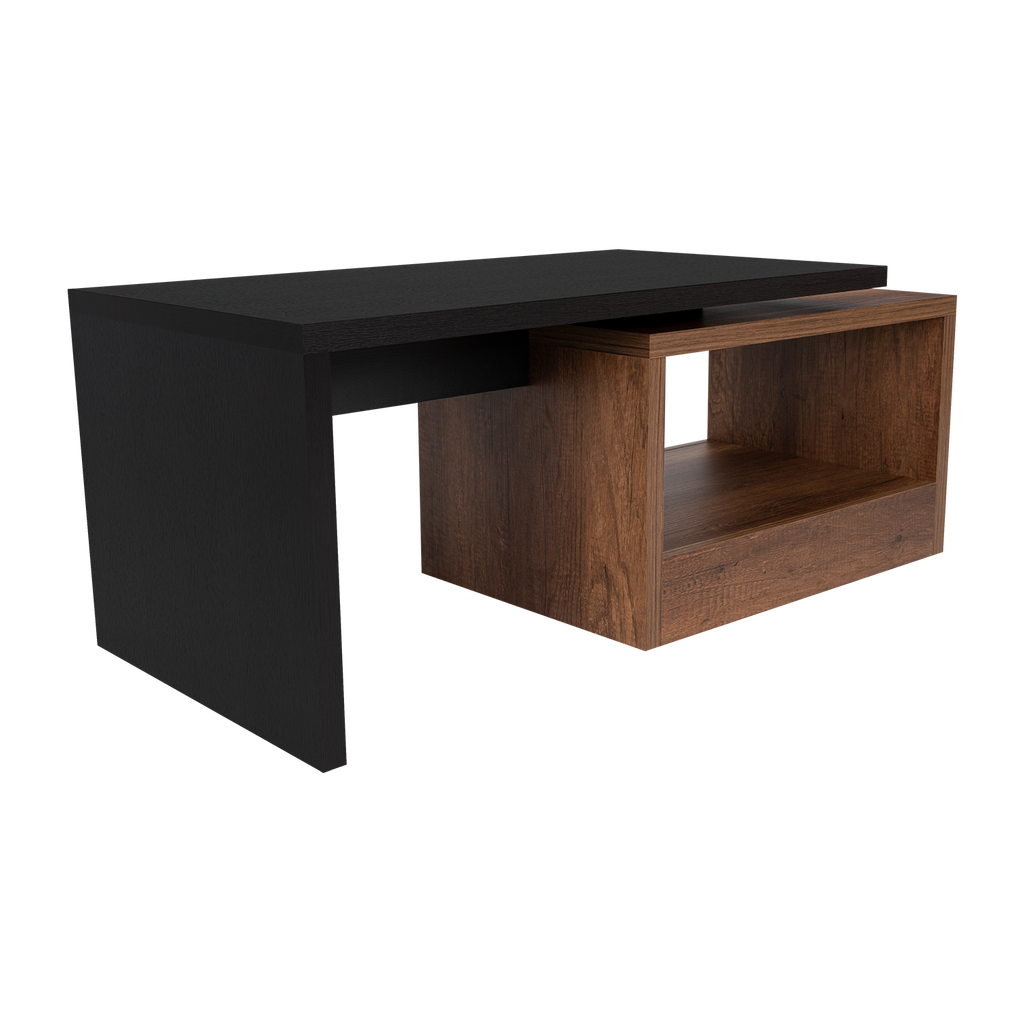 Mesa de Centro Wesley, Wengue y Cobre, con Amplio Espacio Ideal Para Ubicar Decoraciones - vista 8