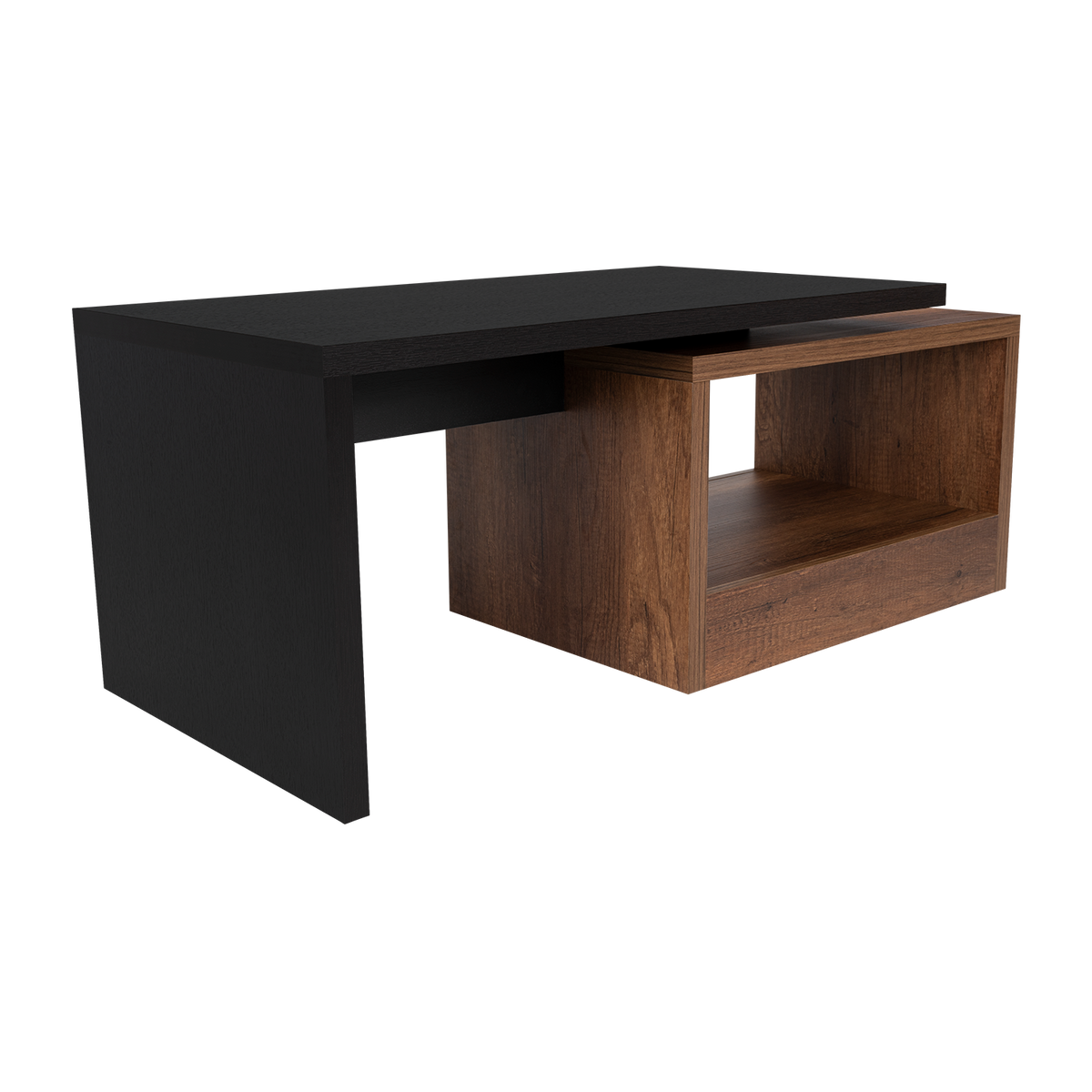 Mesa de Centro Wesley, Wengue y Cobre, con Amplio Espacio Ideal Para Ubicar Decoraciones - vista 8