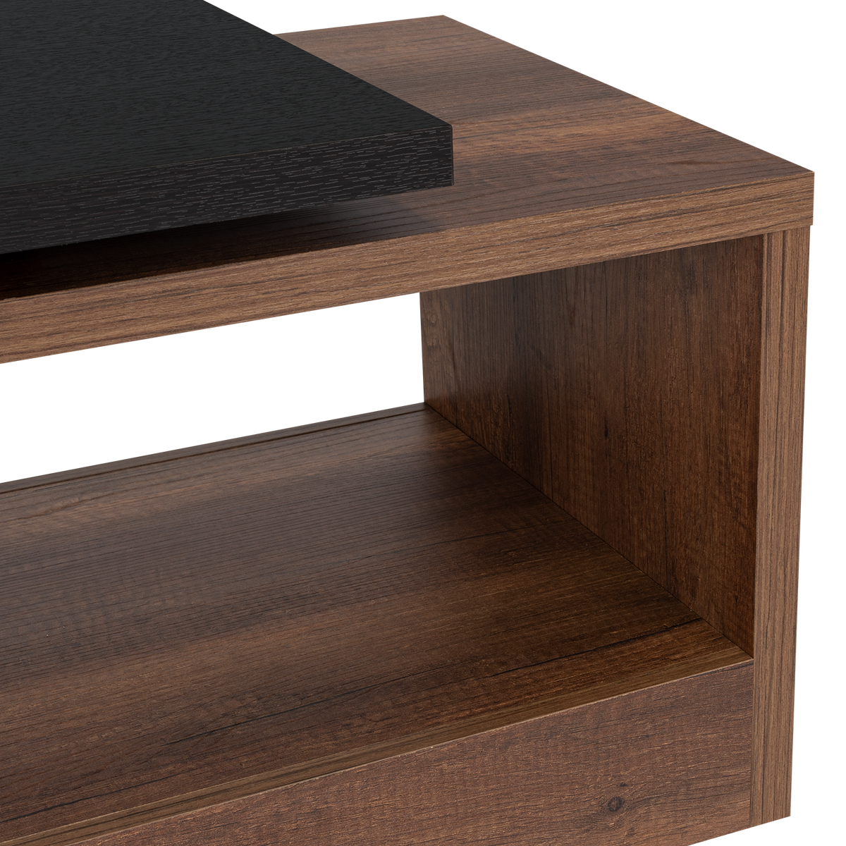 Mesa de Centro Wesley, Wengue y Cobre, con Amplio Espacio Ideal Para Ubicar Decoraciones - vista 4