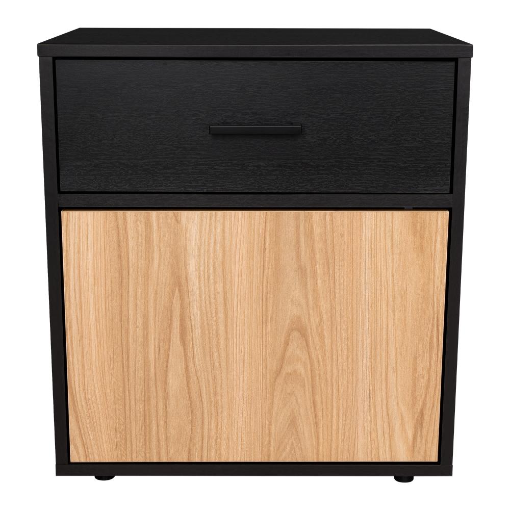Mesa de Noche Grays, Wengue y Fresno Europeo, con una puerta y cajón - vista 9