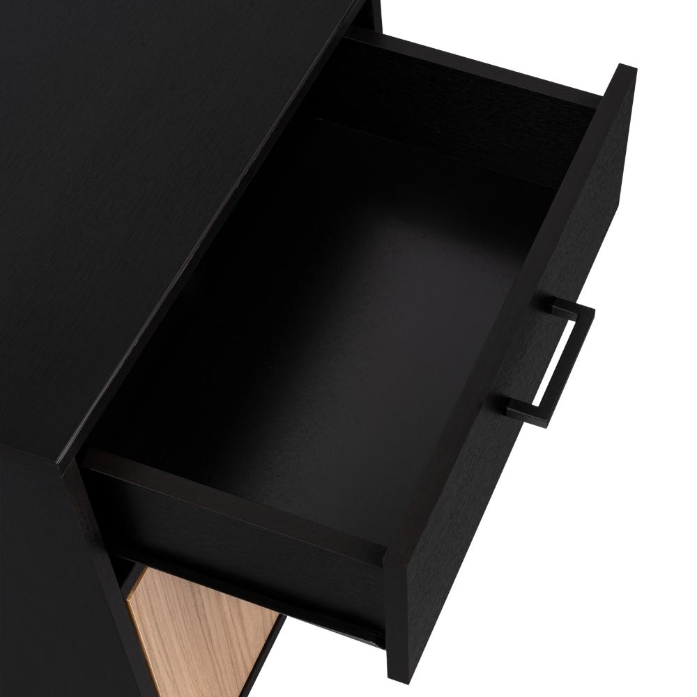 Mesa de Noche Grays, Wengue y Fresno Europeo, con una puerta y cajón - vista 11