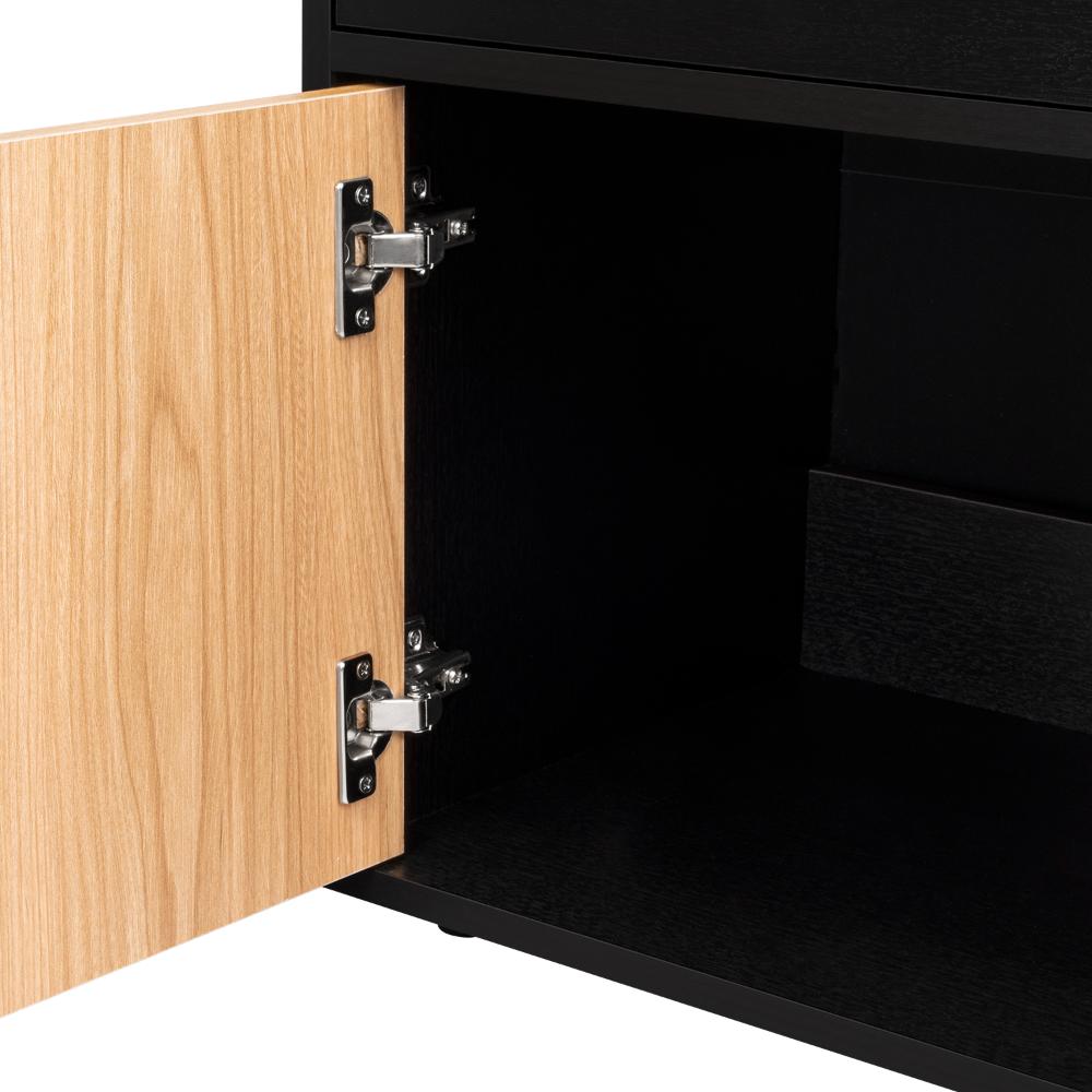 Mesa de Noche Grays, Wengue y Fresno Europeo, con una puerta y cajón - vista 13