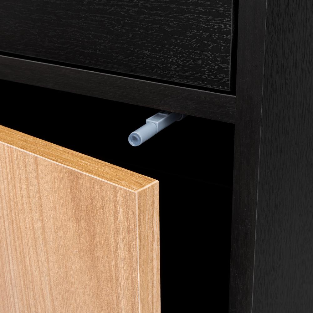 Mesa de Noche Grays, Wengue y Fresno Europeo, con una puerta y cajón - vista 14