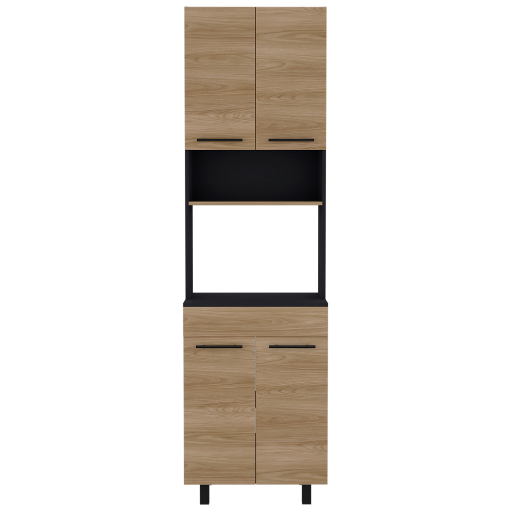 Mueble De Cocina Para Microondas Luna, Wengue Y Fresno - vista 6